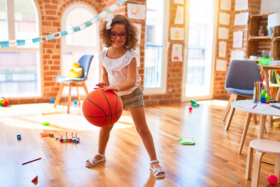 Children playing sports